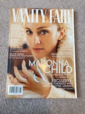 MADONNA Vanity Fair UK Magazine March 1998
