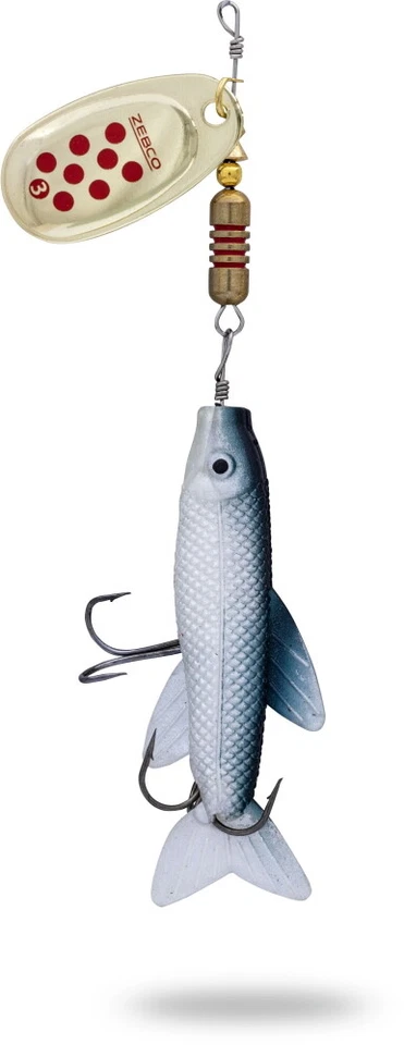 Zebco Trophy Z-Spin Minnow Hechtspinner Raubfischspinner mit Gummifisch - Bild 3 von 3