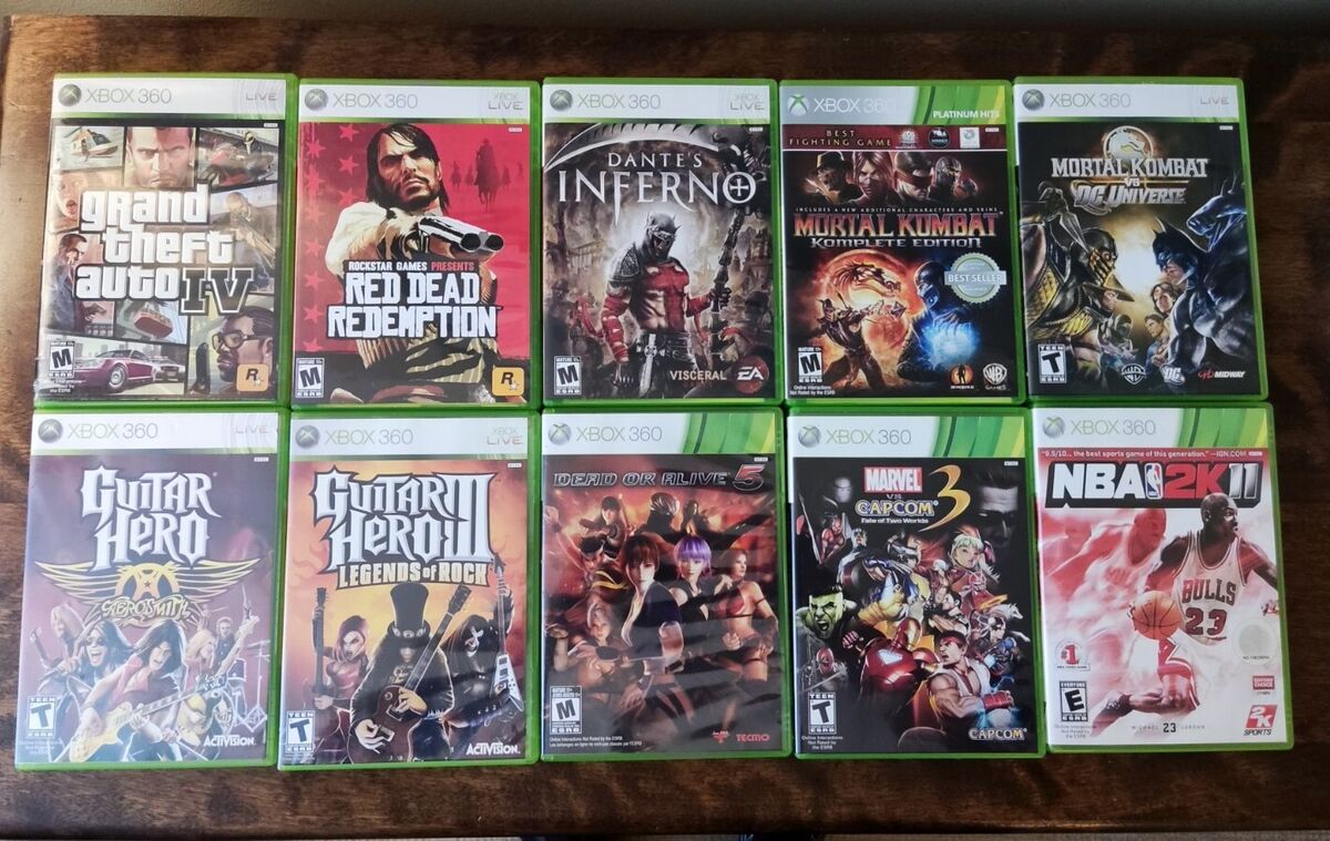 Xbox 360 Games Lot - Skate 2 & 3, Dead or Alive, Grand Theft Auto