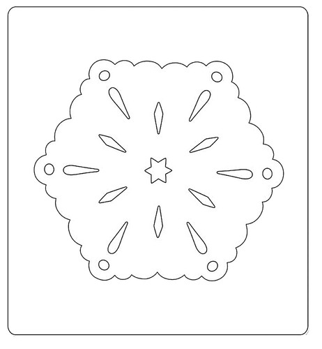 New, Retired Sizzix Bigz Snowflake #4 die with Emboss #657366 Retail $29.99 - Picture 4 of 8