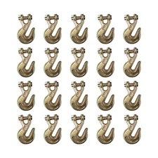 20 Pack G70 1/2" Clevis Grab Hooks Tow Chain Hook Flatbed Truck Trailer Tie Down
