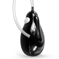 LeLuv E-Pump Handheld Electric Vacuum Pump Handle - Black with Clear 24" Hose