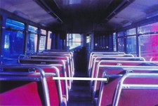 185m  6x4" Coach Photo -  London Green Line.  Interior of fleet no. RF52.