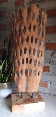 Teak Wurzelholz Skulptur Asia Garten Romantik Natur Blickfang Bali Indonesien
