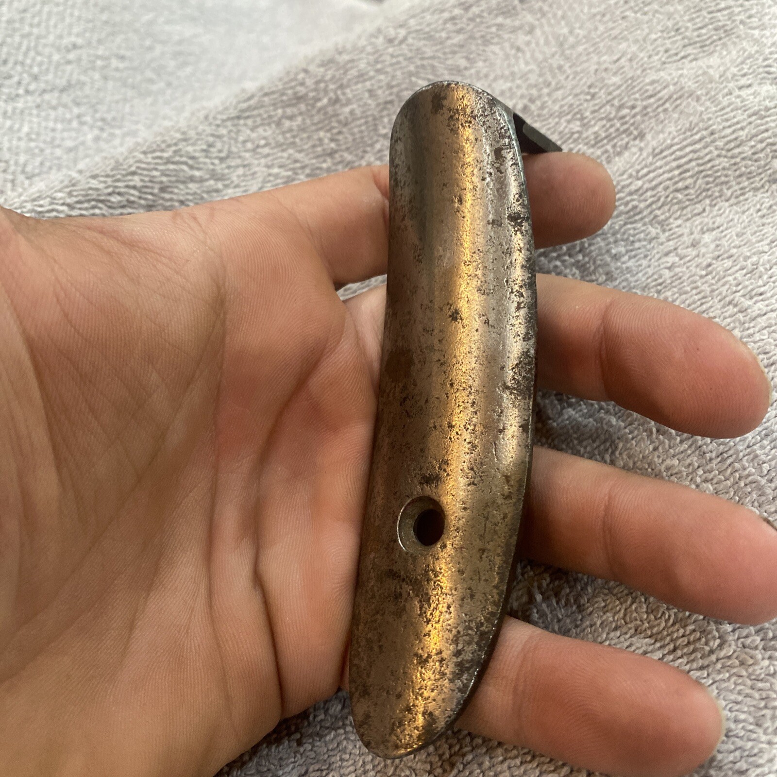 Burnside Butt Plate Steel Civil War Original