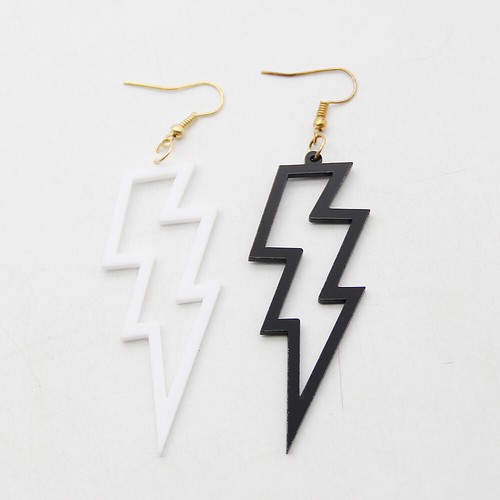 NEON LIGHTNING Flash Earrings Funky Kitsch 80s90s Punk Rock Bolt retro celebrate - Picture 6 of 79