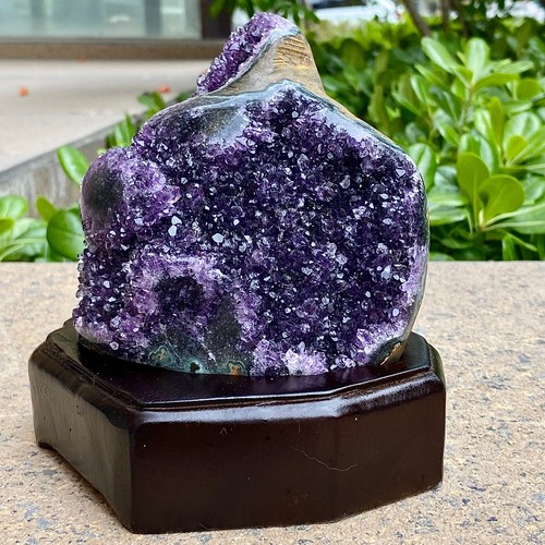 3.48LB Natural Amethyst Cluster Quartz Crystal Druzy Geode Healing Stone - 第 4/14 張圖片