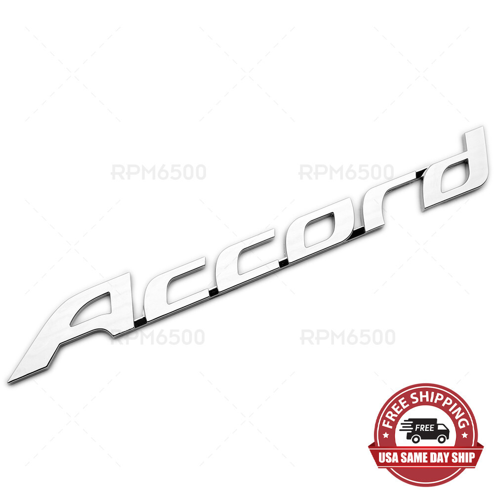 OEM Silver Chrome Rear Trunk Emblem Badge For 2008-2012 Honda Accord Sedan & 2016-2019 Pilot – 75701-ta0-000