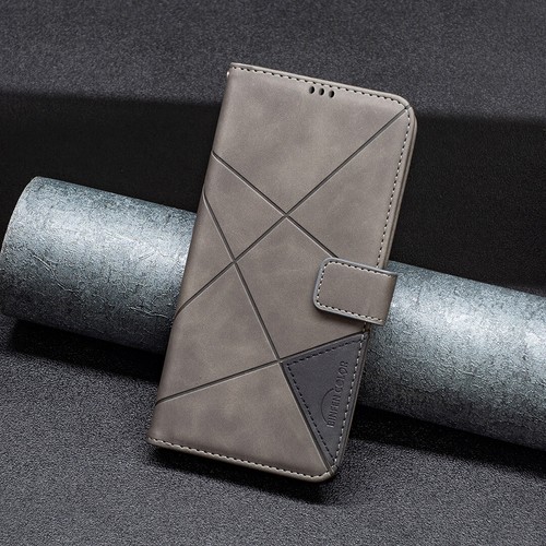 Para Tecno Pop 9, Lujo Geometría Cuero Billetera Ranura para Tarjeta Abatible Estuche Cubierta - Imagen 7 de 30