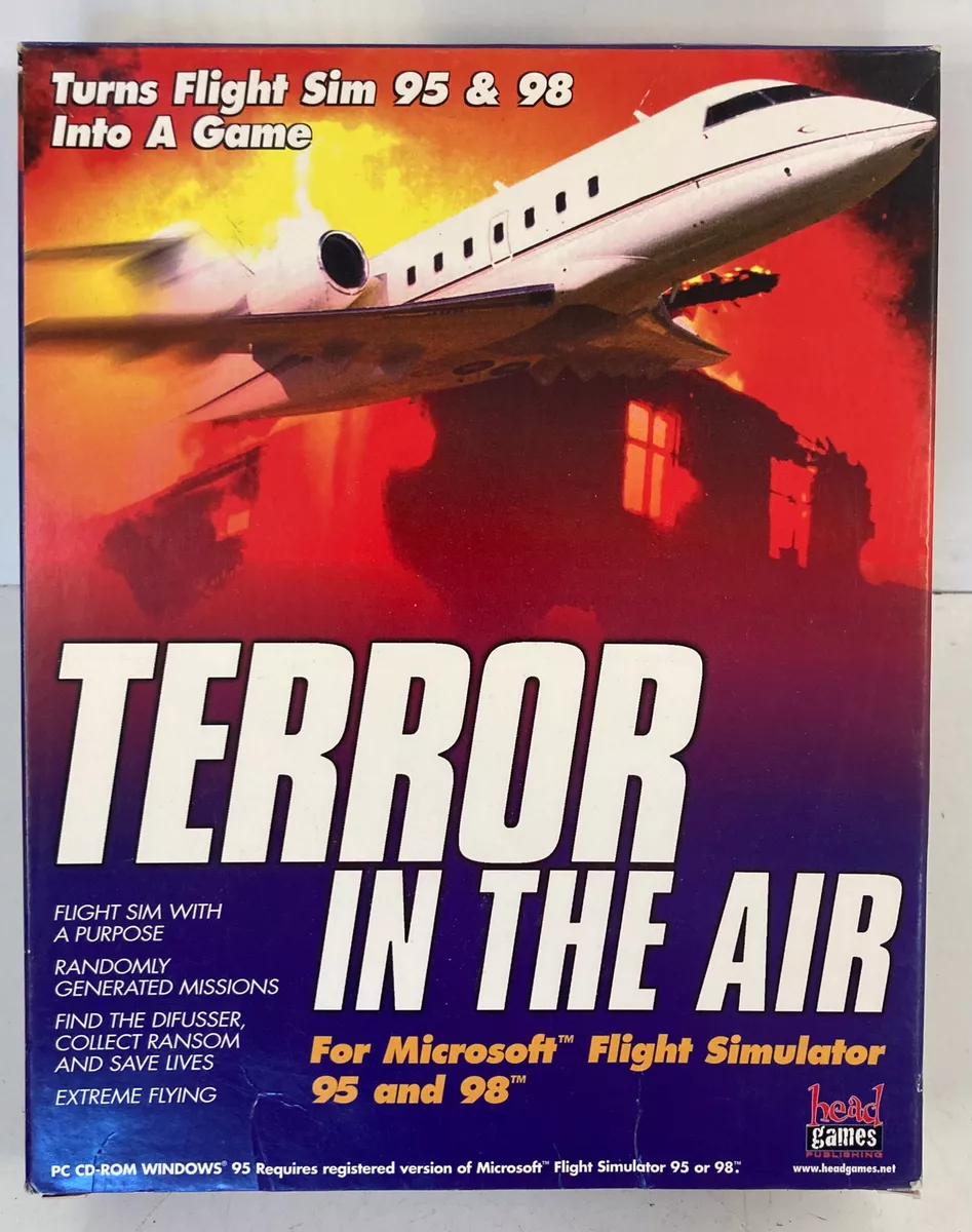 Terror in the Air PC CD-Rom Video Game Microsoft Flight Simulator