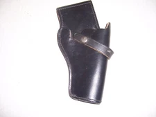 RIGHT HAND Holster .38 / .357 REVOLVER BO7-44Y Holster VG Black Leather Low Ride