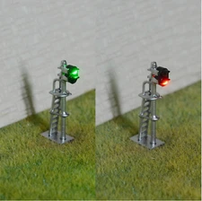 4 x N scale model train railroad block signal LED made 2 aspects light #160S2LS