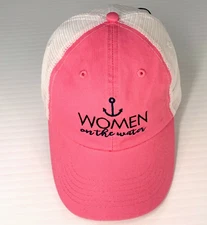 Quality Boats Hat Women Snap Back On The Water Anchor Mesh Cap Party Gym Core Ne