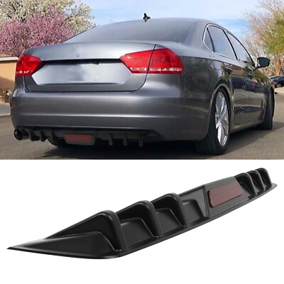 Car Rear Bumper Diffuser Lip Spoiler Splitter Kit For Volkswagen Passat B7 B8 CC