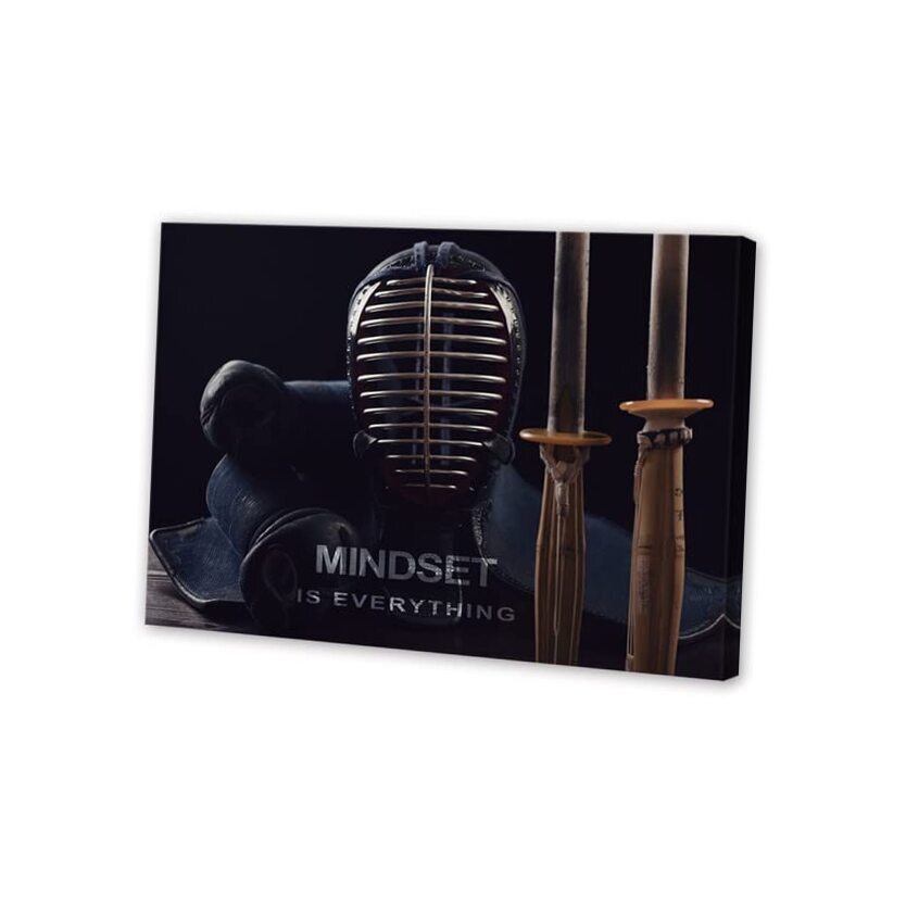 24x36 Fencing Sports Motivational Canvas Wall Art for Sports Enthusiasts