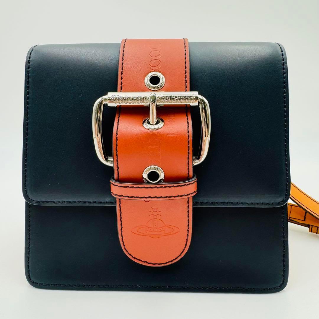 Vivienne Westwood Shoulder bag ALEX belt black brown A Vivienne Westwood Shoulder bag ALEX belt black brown A