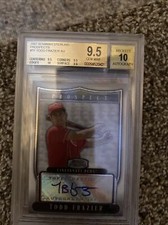 2007 Bowman Sterling Prospects Todd Frazier Auto BGS 9.5 Gem Mint & 10 For Auto