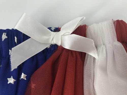 Petco Tulle Dog Skirt clothes Size S/XS Patriotic America Red White Blue - Picture 3 of 8