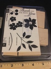 Stampin Up Thank You For Being You New Set Rubber Stamps