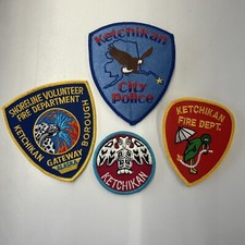 LOT OF 4 Ketchikan Alaska Patches Police Fire