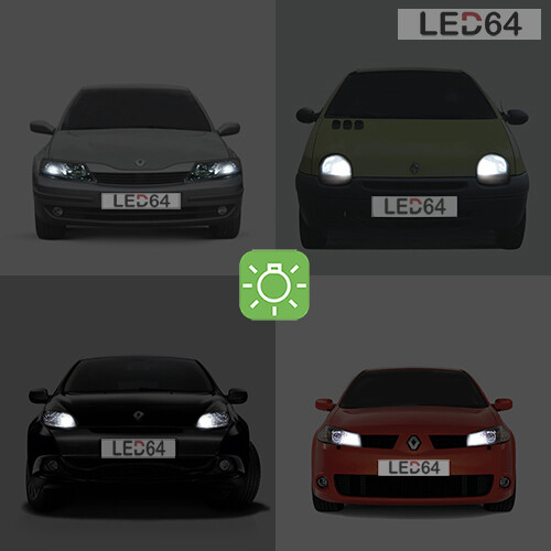 2 Lampadine Con Luci Notturne LED Bianche Posizione Renault Fluence - Foto 1 di 2