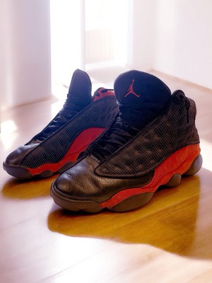 Jordan 13 Retro Bred 2012 Beaters Red Black Pre-Owned Y2K Streetwear Size 9