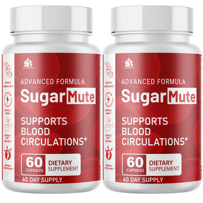 Sugar Mute- Healthy Blood Circulation Support, Overall Wellness - 2 Bottles