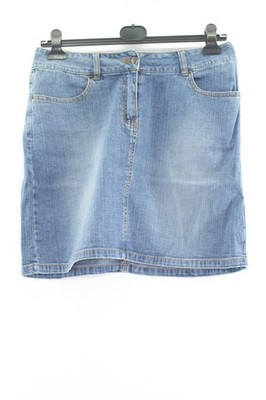 John F.Gee Damen Jeans Rock Gr. 40 Blau Minirock Baumwolle #DQ-29