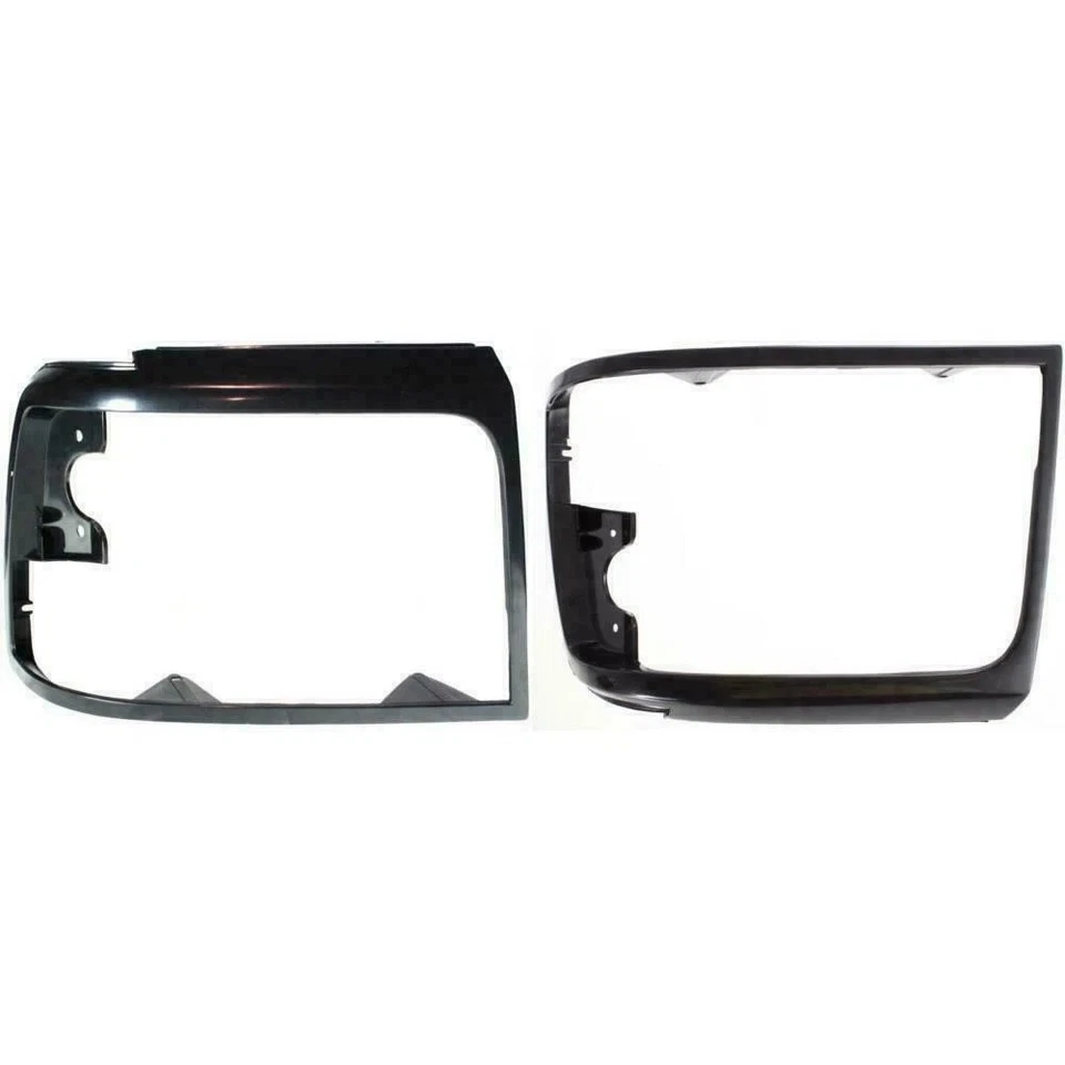 Fits 1992-1996 FORD F150 BRONCO Front Grille & Headlight Door Black Set of 3Pc Foto 3 de 4