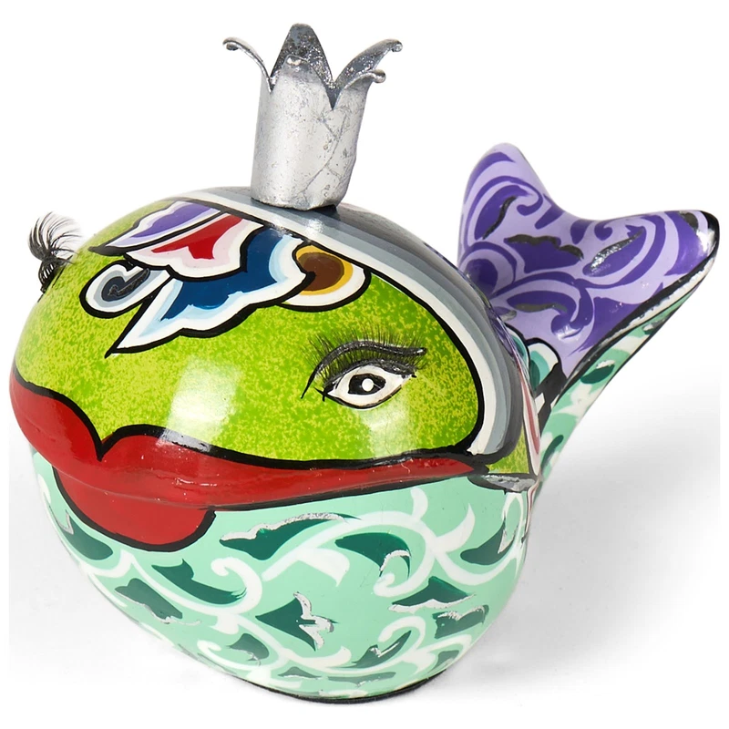 BALENA Statua Scultura Tom's Drag 4526 Moby 14 cm Pop Art Corona Mare Arredo