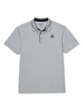 Reebok Men  s Size Medium Performance Polo Shirt Gray Moisture Wicking