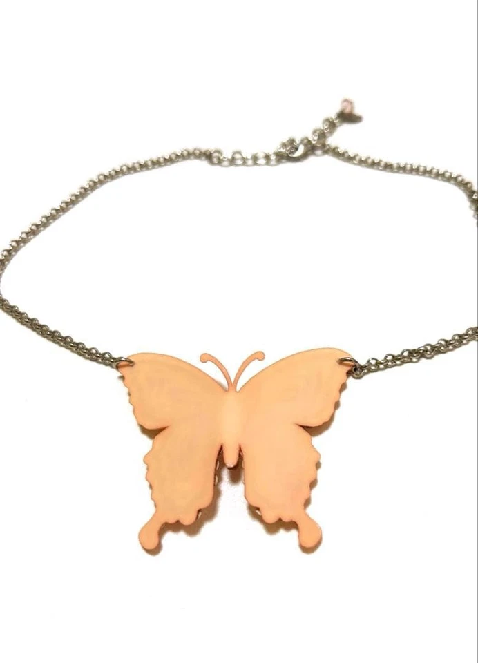 Collana farfalla Tarina Tarantino catena argento strass ciondolo 51 cm - Immagine 4 di 4