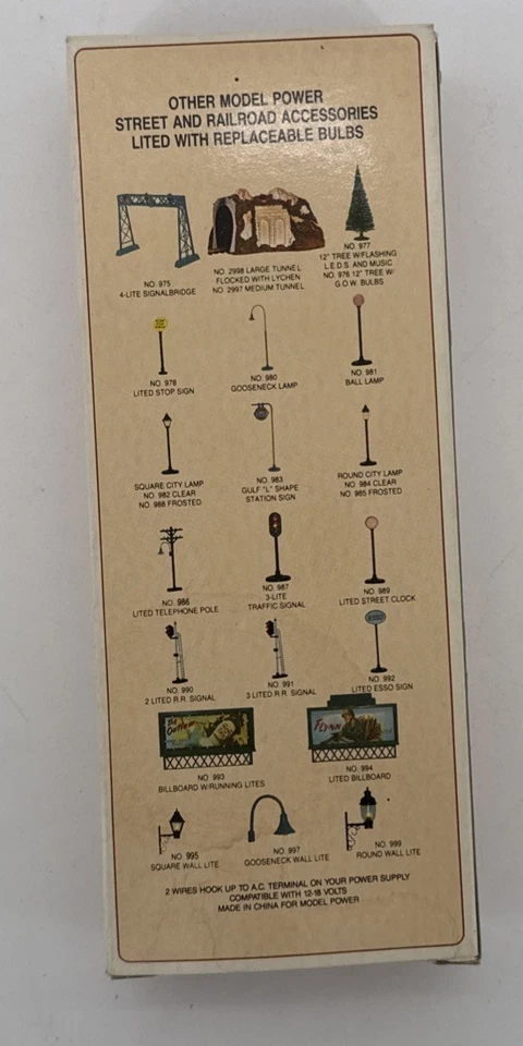 Model Power 990 2-Lite Operating Railroad Signal G-Scale New Old Stock - Image 3 of 4