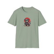 Samurai Puppy Dog Warrior T-Shirt | Cute Samurai Dog Graphic