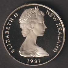 New Zealand 50 Cents coin 1981 proof uncirculated