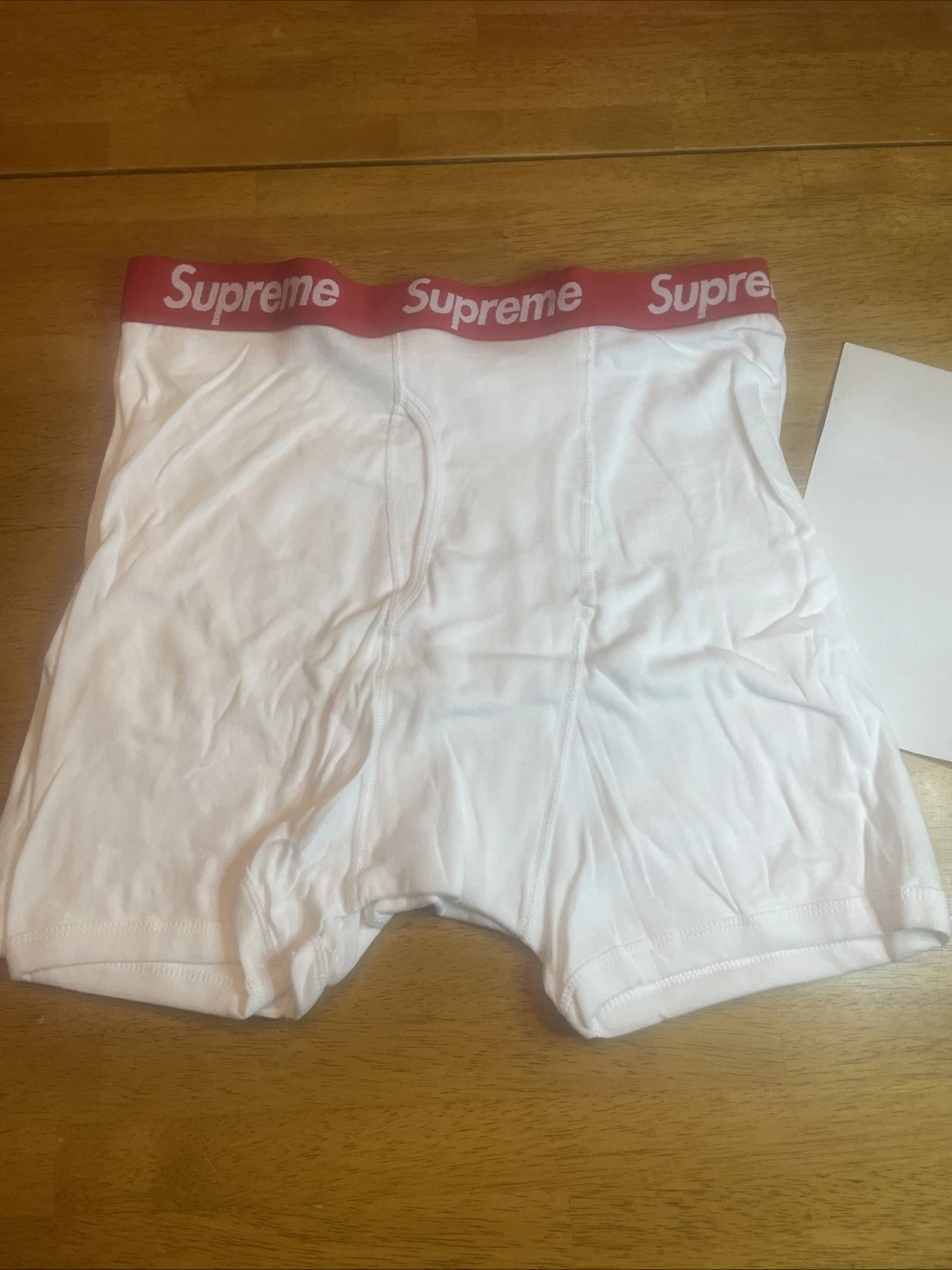 Boxer slip Supreme x Hanes taille L blanc/rouge… 2 pièces