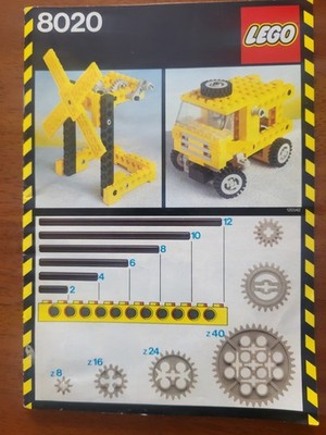 Lego 8020 Technic Universal Building Set Instruction Manual Booklet ONLY 1984