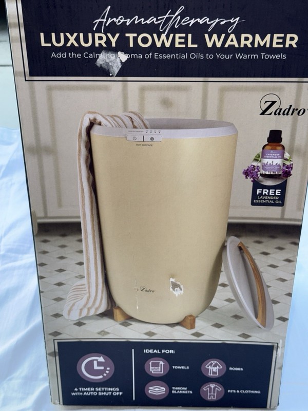 Zadro TWB01 Luxury Ultra Large Towel Warmer - White