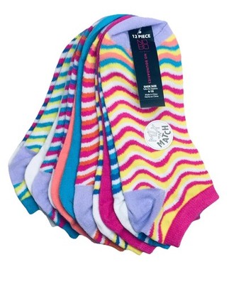 Mix Not Match Women s Socks Vibrant Multi Color 6 Pair No Boundaries Size 4-10