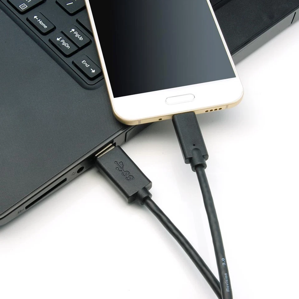 1FT USB-C 3.1 Type C to USB 3.0 Type A Sync Data Charge Cable Fast Charging Cord - Image 4 of 4