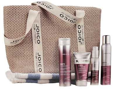 Joico Defy Damage Summer Hair Heroes 4 Piece Gift Set + FREE Tote Bag AUTHENTIC