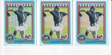 2025 Panini USA BASEBALL STARS & STRIPES CHASE COTTON 3 CARD Lot (GB)