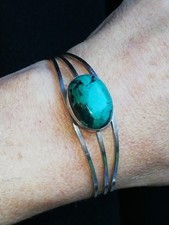 Bracelet Jonc en argent et Turquoise 
