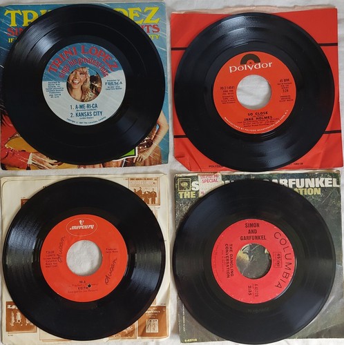 15 Vinyl Record Lot VTG 45s Rock Pop 60s & 70s 7” GUESS WHO, SIMON & GARFUNKEL - Picture 3 of 9