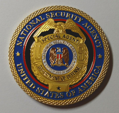 National Security Agency NSA Special Agent #C1409B Government Honor Challenge Co
