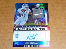 2024 Contenders Optic KEON COLEMAN AUTOGRAPH/AUTO NEBULA JERSEY TAG BILLS RC 2/2