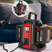 350W Portable Power Inverter for Milwaukee 18V Battery for Camping,Job Site,Work