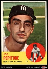 1963 Topps #183 Joe Pepitone Yankees 5 - EX