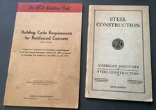 Vintage Lot 2 civ engr texts ACI318-47 & AISC...