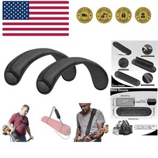 Durable Memory Foam Shoulder Strap Cushions - Black Replacement Pads